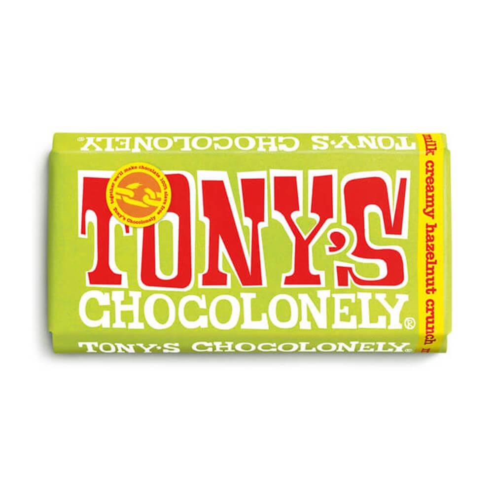 Tony's Chocolonely Milk Chocolate Creamy Hazelnut Crunch 180g